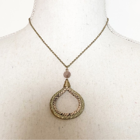 Premier Designs Jewelry - PREMIER DESIGNS River Valley Statement Necklace Gold Tone